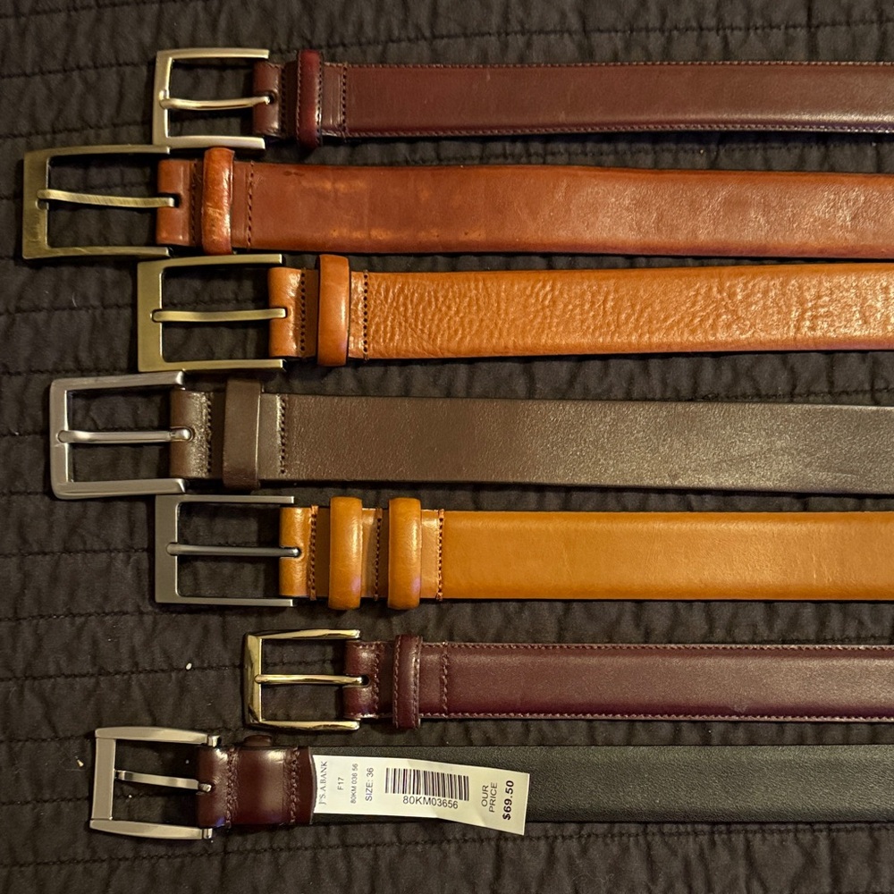 Jos. A. Bank Leather Belt Bundle